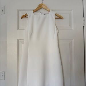 Zara White Sleeveless A-Line Mini Dress
